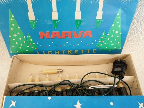 Narva  Lichterkette Weihnachtsbaum DDR