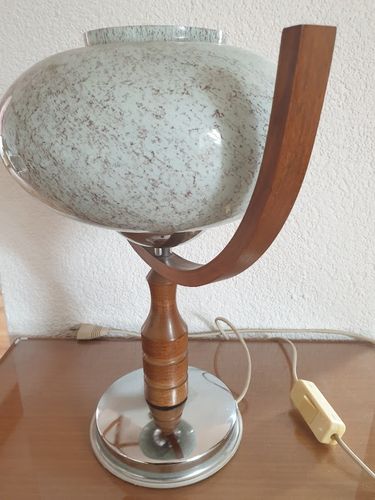 antike stylische Tischlampe mid century , DDR 60 er Jahre Vintage